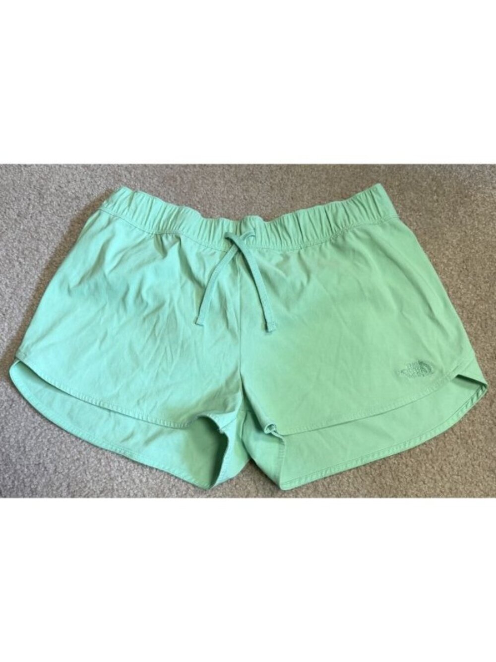 The North Face Flash Dry Nylon Athletic Shorts Spring Bud Green Women's Large